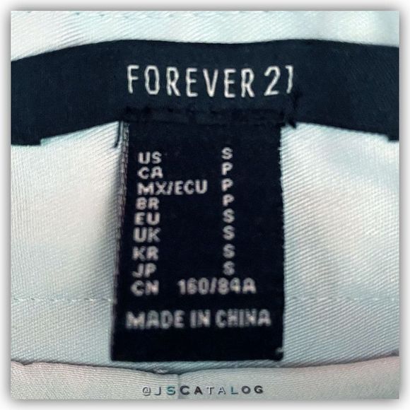 Forever 21 Light Blue Pleated High Waist Back Zipper Closure Lined Mini Skirt - - Picture 5 of 5